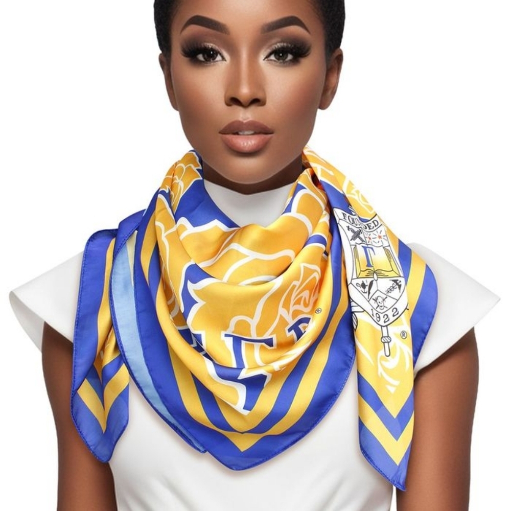 Golden Bloom SGRHO Sorority Scarf